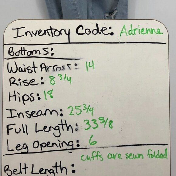 AG Adriano Goldschmeid Prima Roll-Up  Cigarette light Wash distressed Jeans 27R - Picture 14 of 16